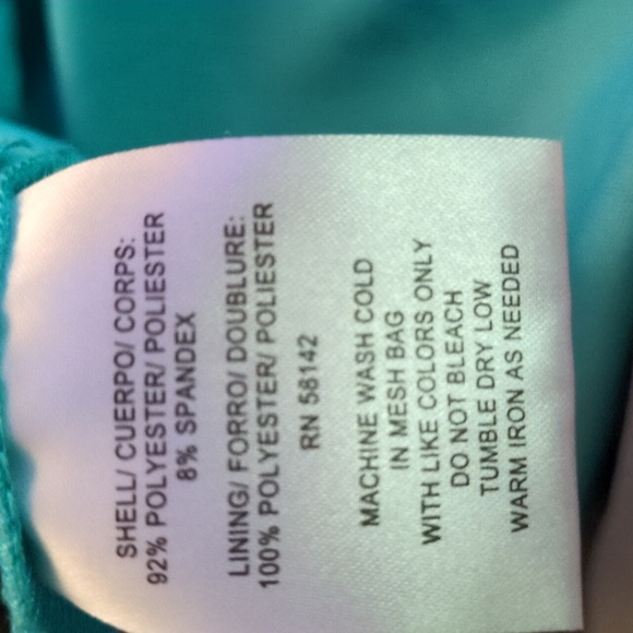 Light Teal Sleeveless Summer Dress - Picture 4 of 4